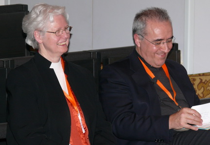 Sr. M. Luciane and Fr. José María García